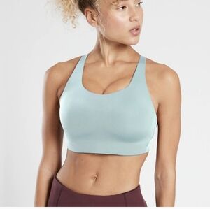 Athleta Advanced Bra Mint Racerback